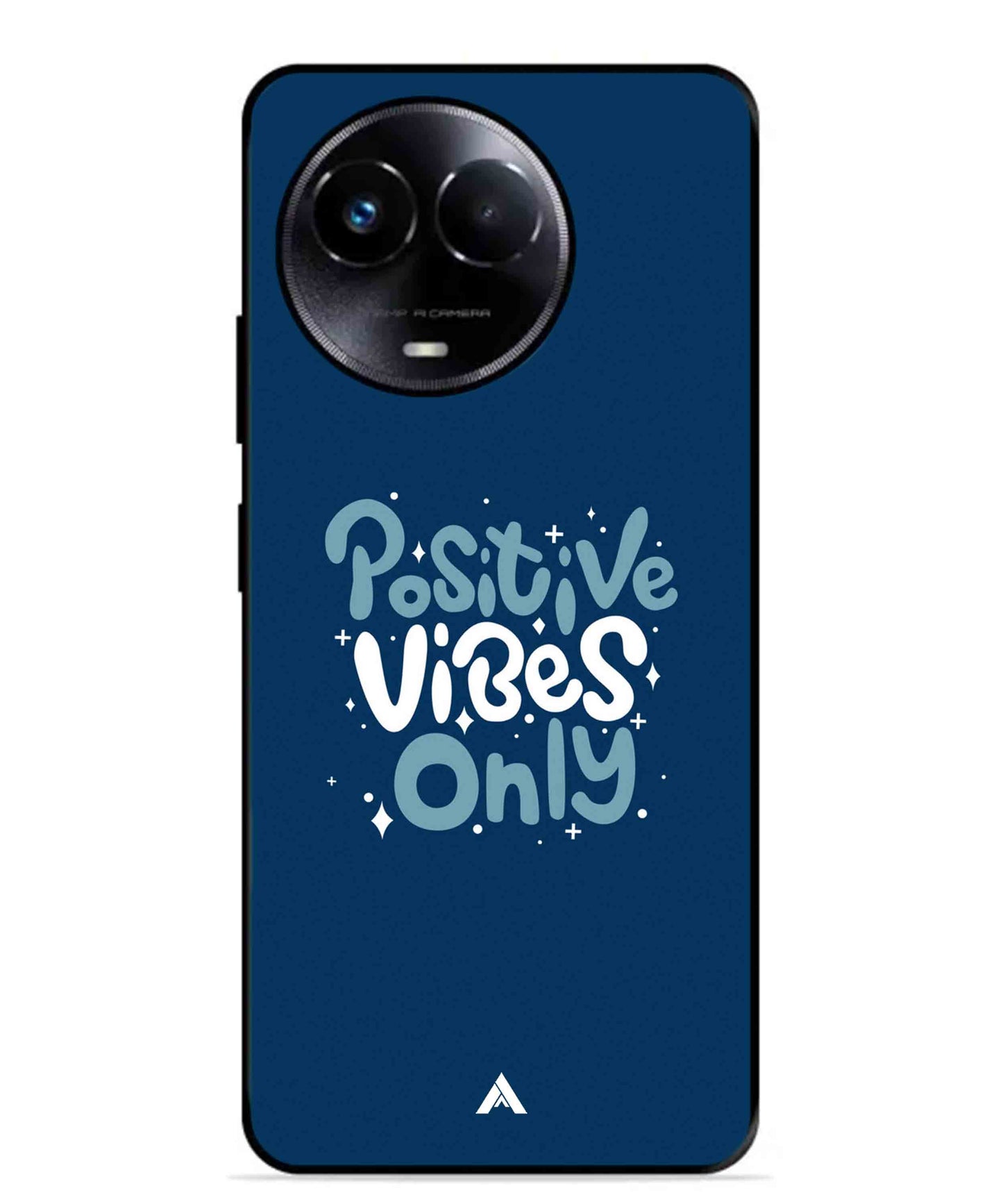 Positive Vibes Only Metal Back Cover Phone Case for Realme 11X