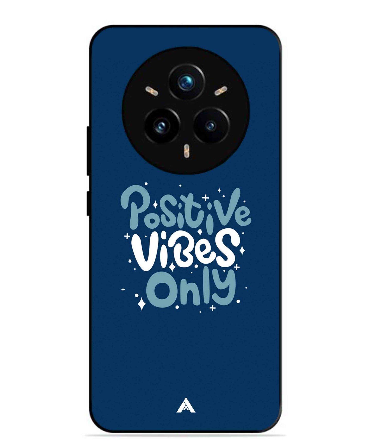 Positive Vibes Only Metal Back Cover Phone Case for Realme 14 Pro