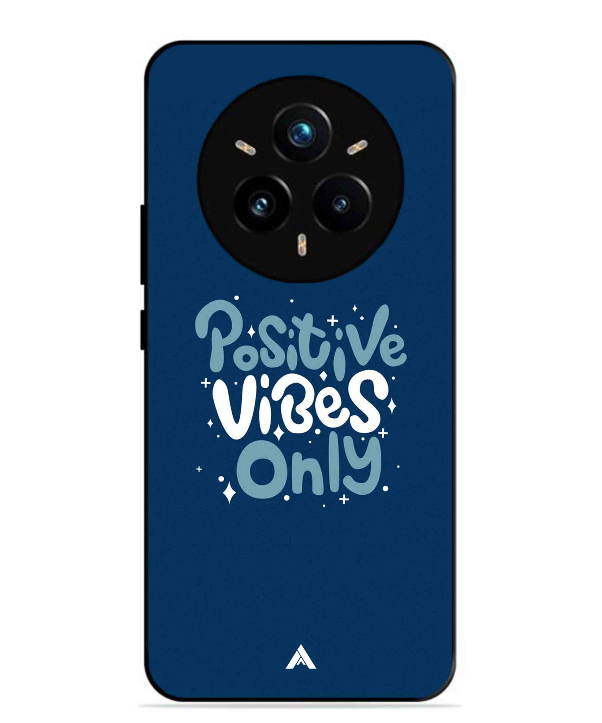 Positive Vibes Only Metal Back Cover Phone Case for Realme 14 Pro Plus