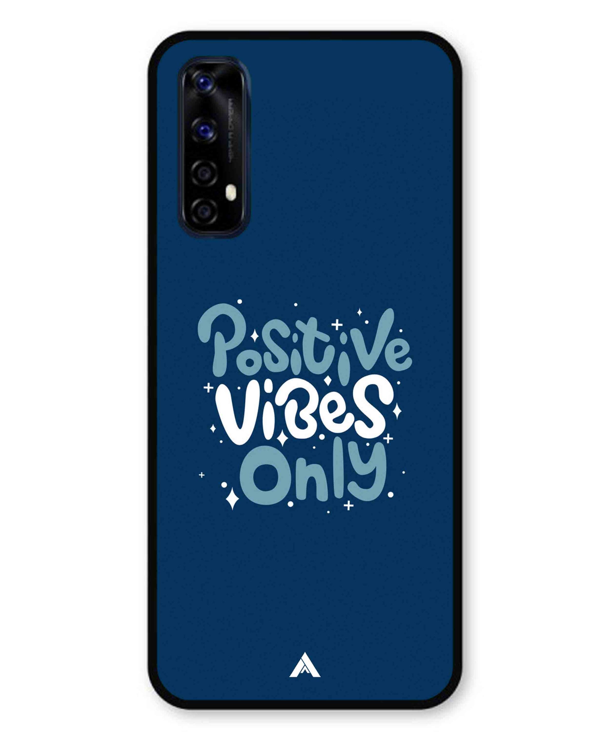 Positive Vibes Only Metal Back Cover Phone Case for Realme 7