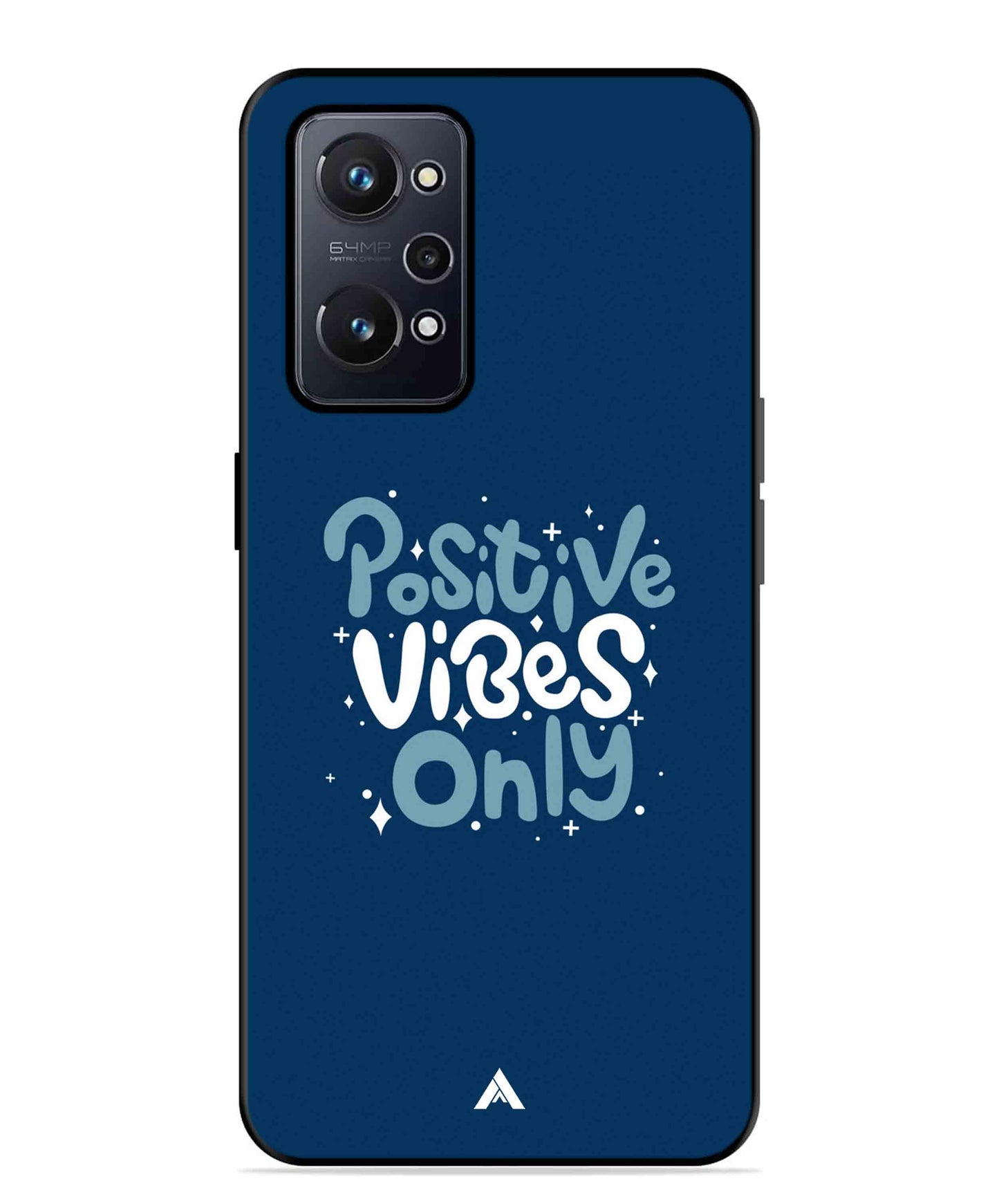 Positive Vibes Only Metal Back Cover Phone Case for Realme GT Neo 2