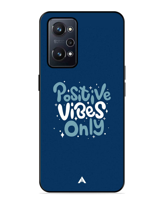 Positive Vibes Only Metal Back Cover Phone Case for Realme GT Neo 2
