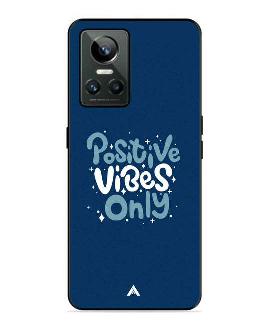 Positive Vibes Only Metal Back Cover Phone Case for Realme GT Neo 3
