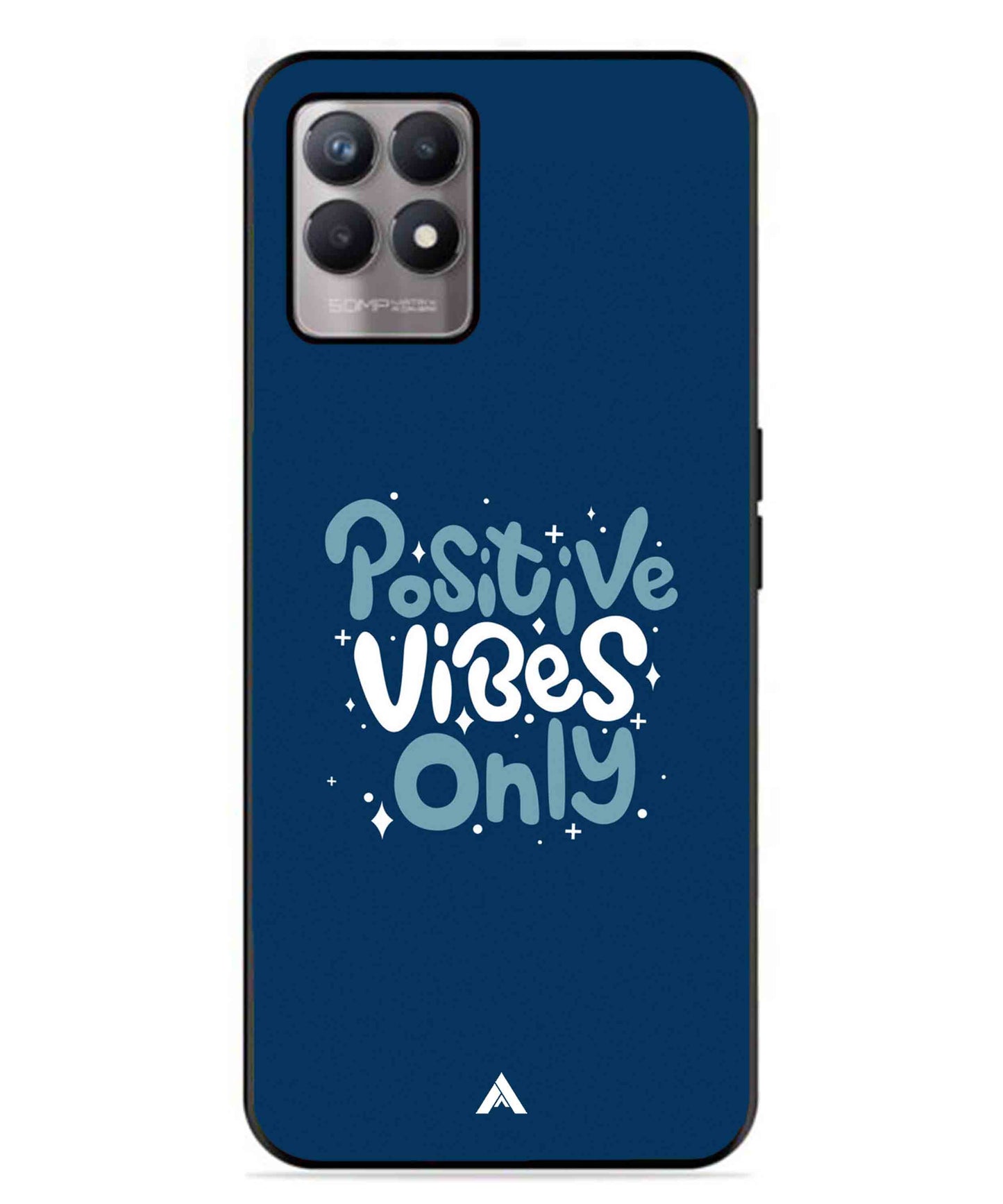 Positive Vibes Only Metal Back Cover Phone Case for Realme Narzo 50