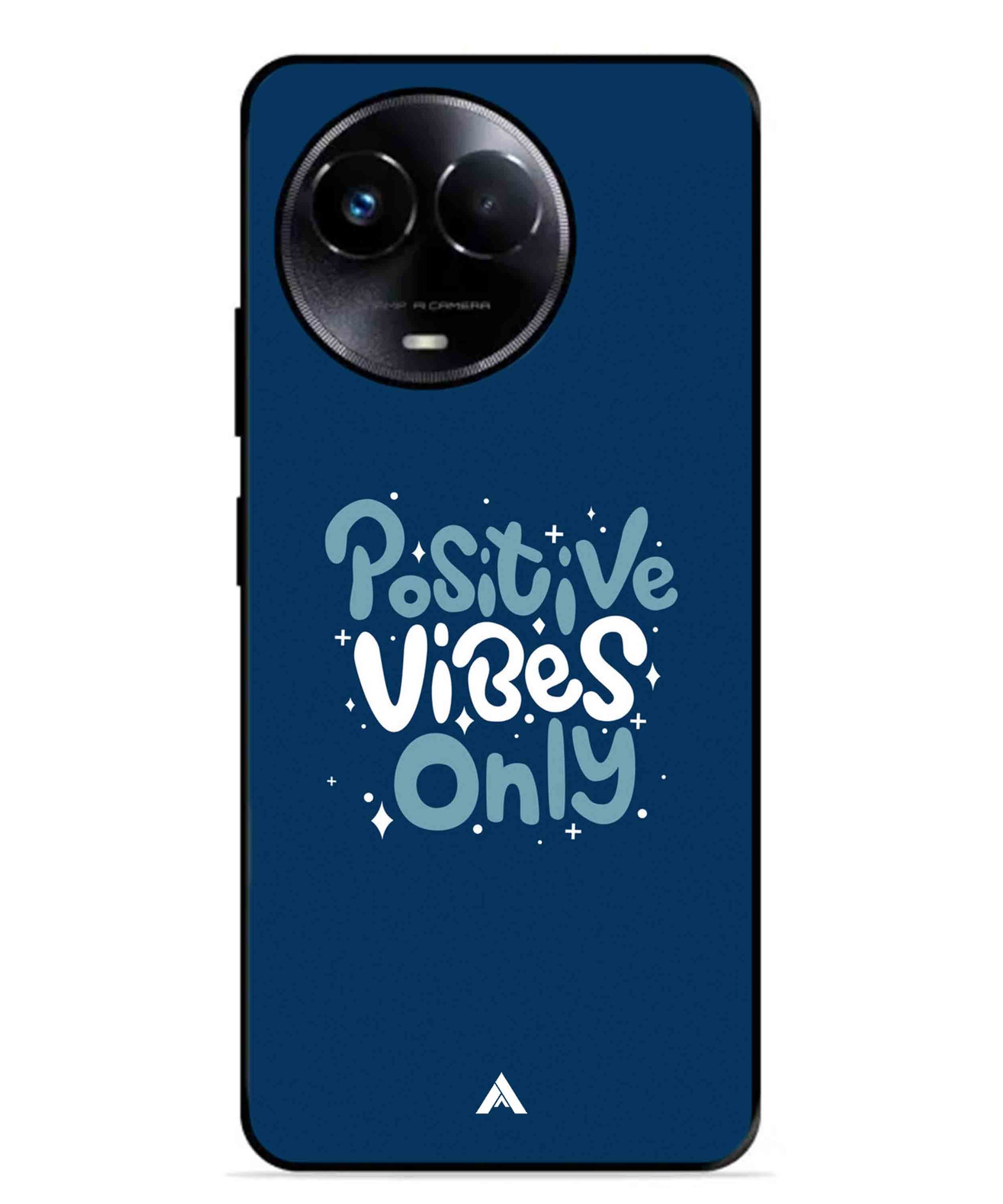 Positive Vibes Only Metal Back Cover Phone Case for Realme Narzo 60X