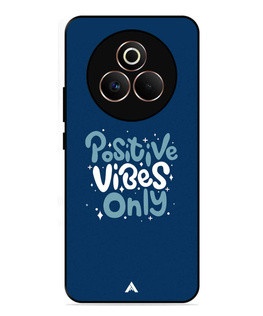 Positive Vibes Only Metal Back Cover Phone Case for Realme P3 Pro