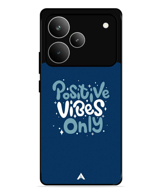Positive Vibes Only Metal Back Cover Phone Case for Realme P4 Pro