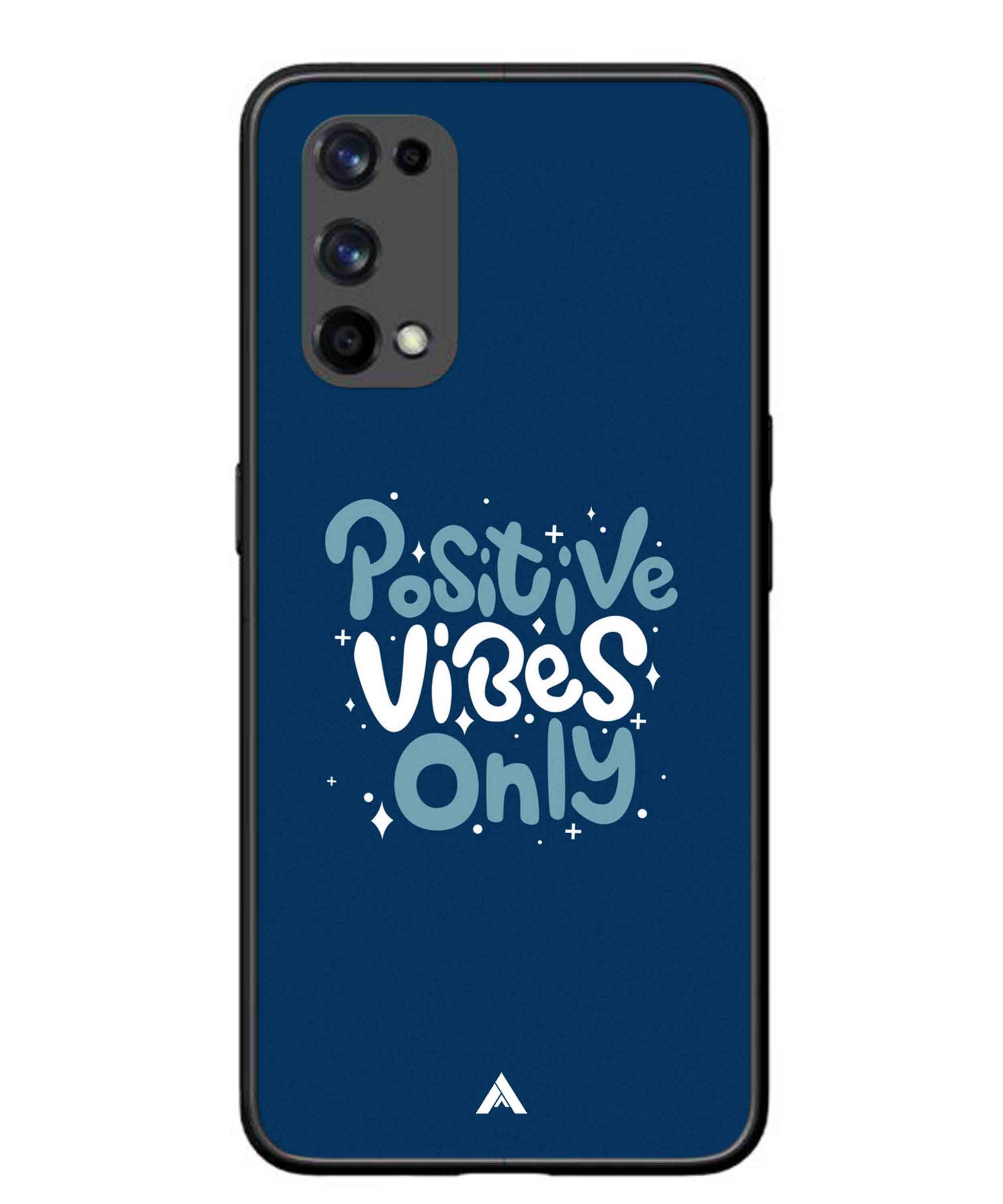 Positive Vibes Only Metal Back Cover Phone Case for Realme X7 Pro