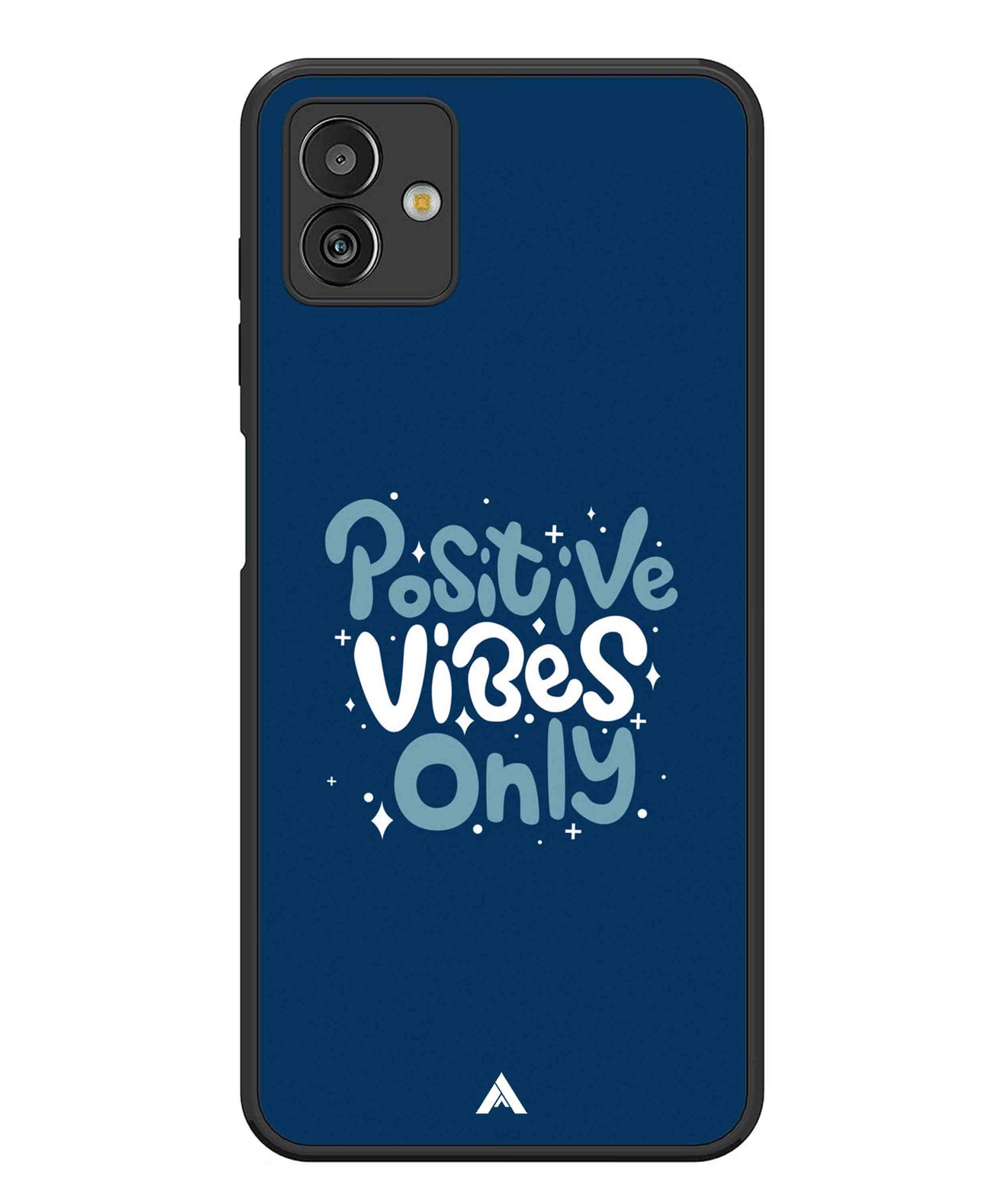 Positive Vibes Only Metal Back Cover Phone Case for Samsugn Galaxy M13 5G