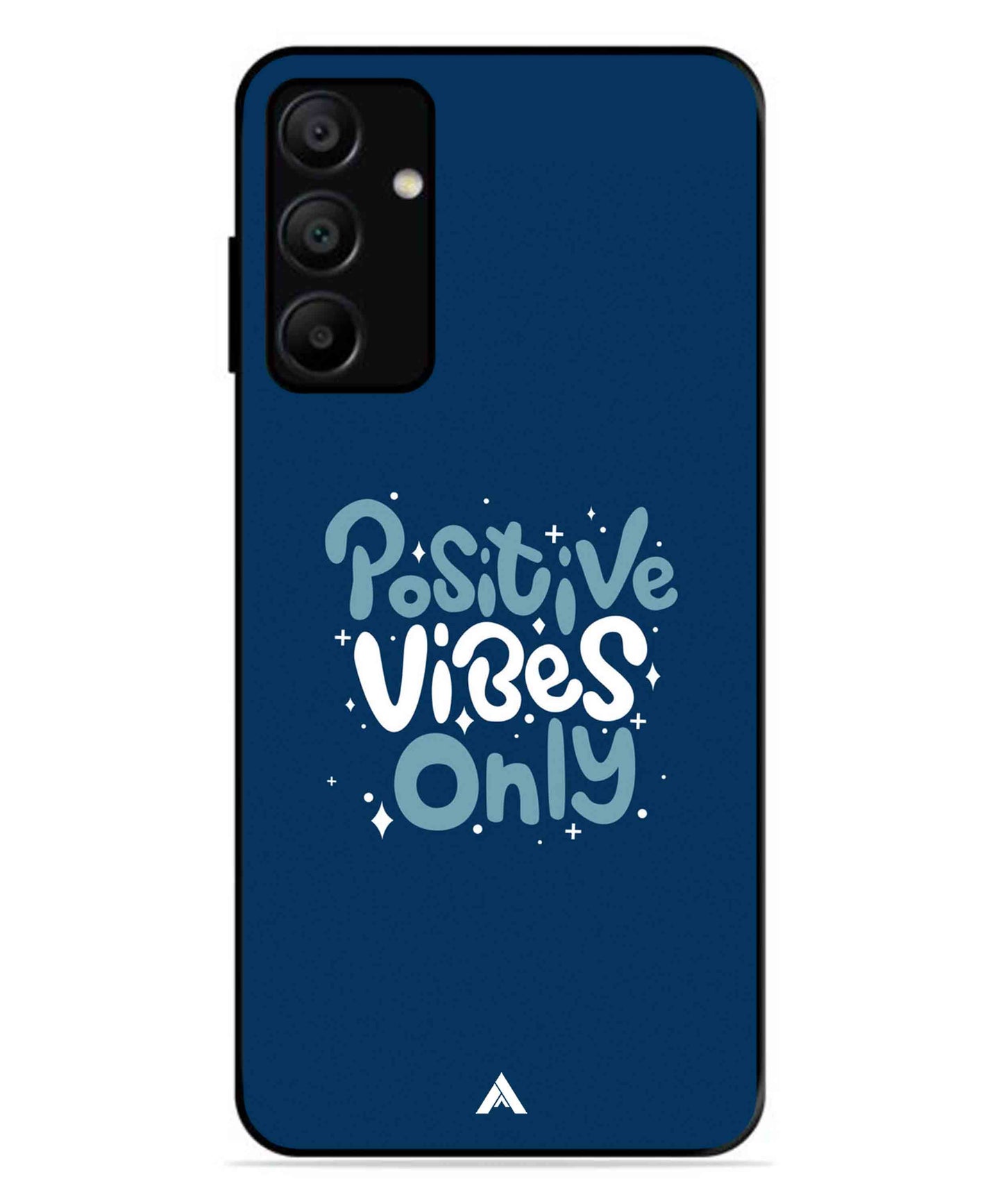 Positive Vibes Only Metal Back Cover Phone Case for Samsung Galaxy A15 5G