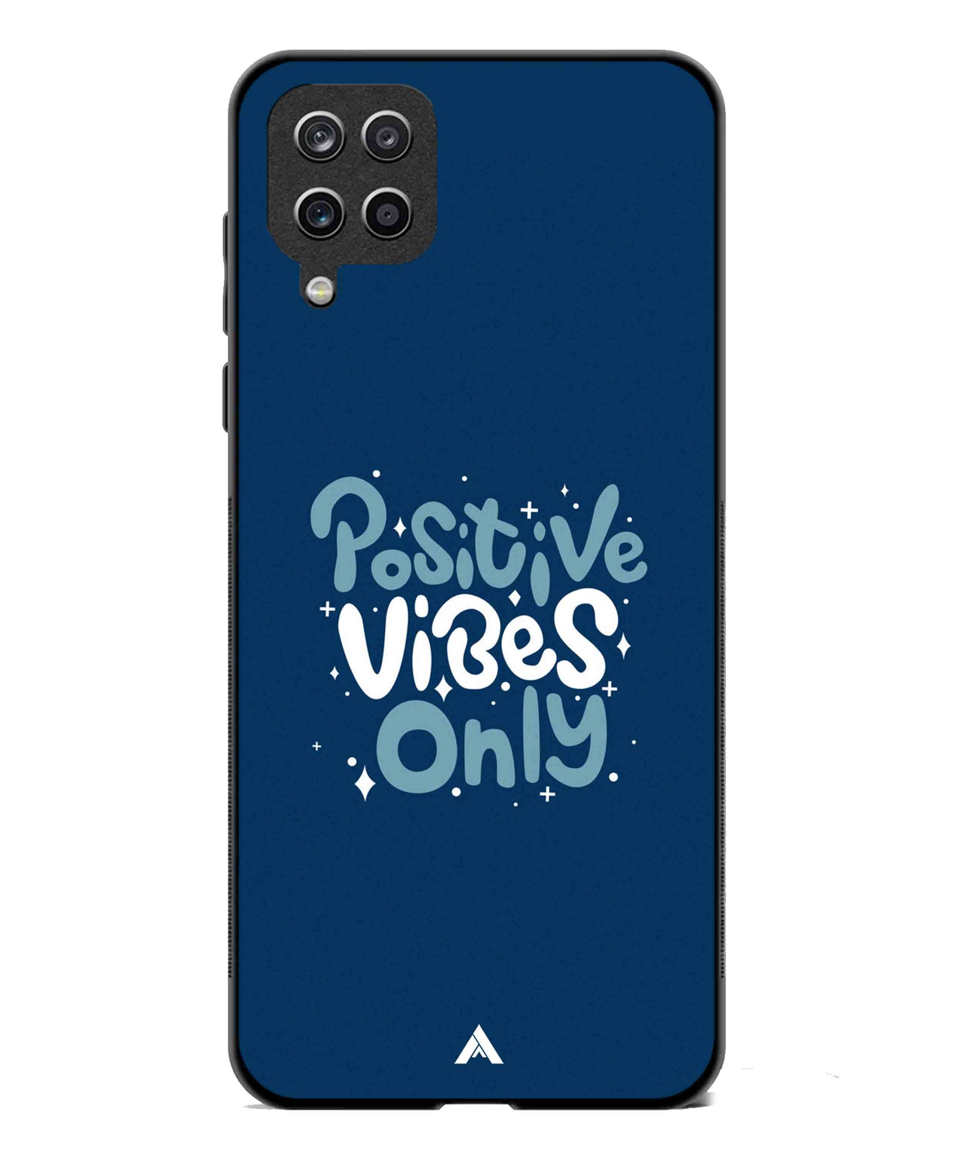 Positive Vibes Only Metal Back Cover Phone Case for Samsung Galaxy A42