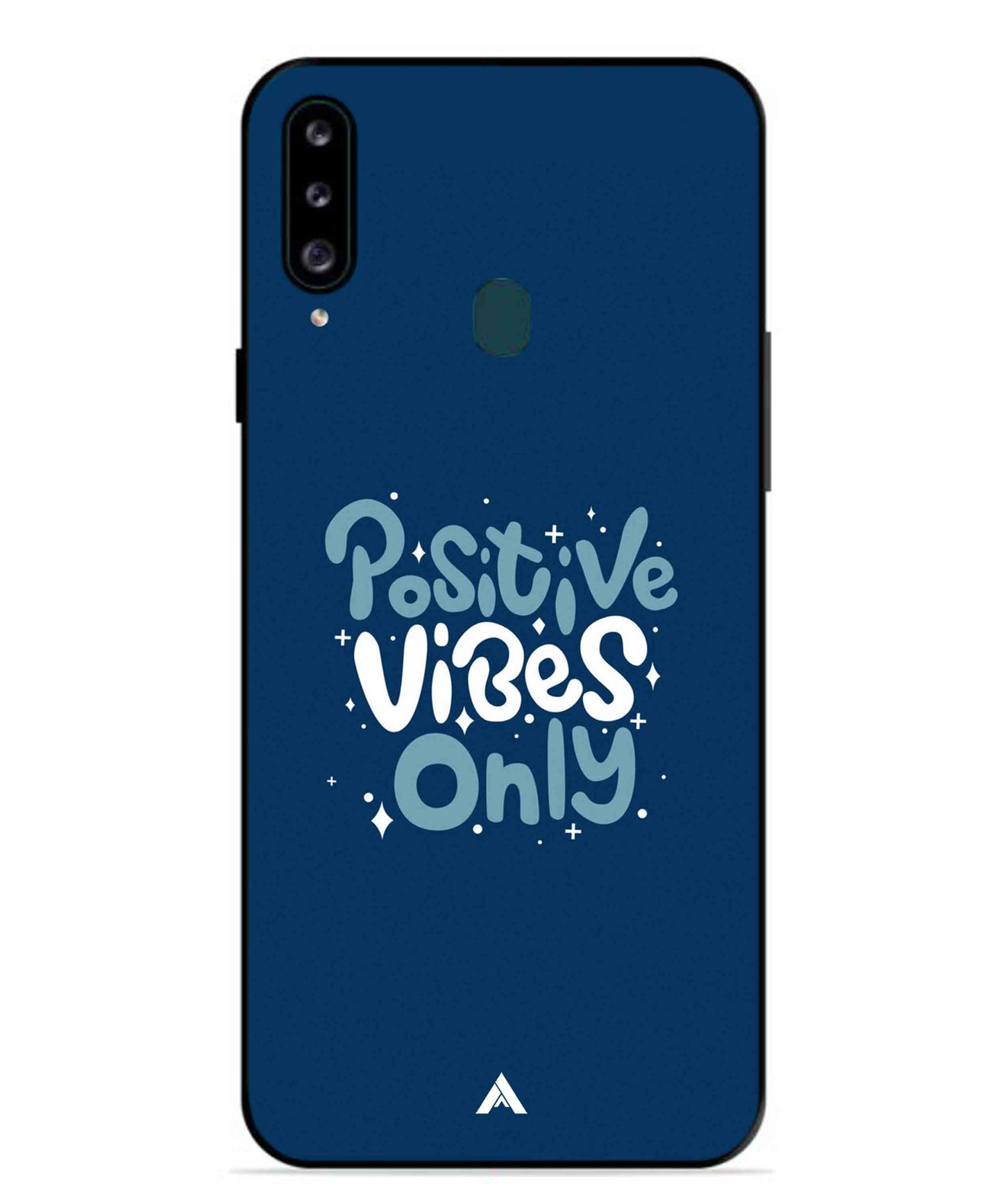 Positive Vibes Only Metal Back Cover Phone Case for Samsung Galaxy M30