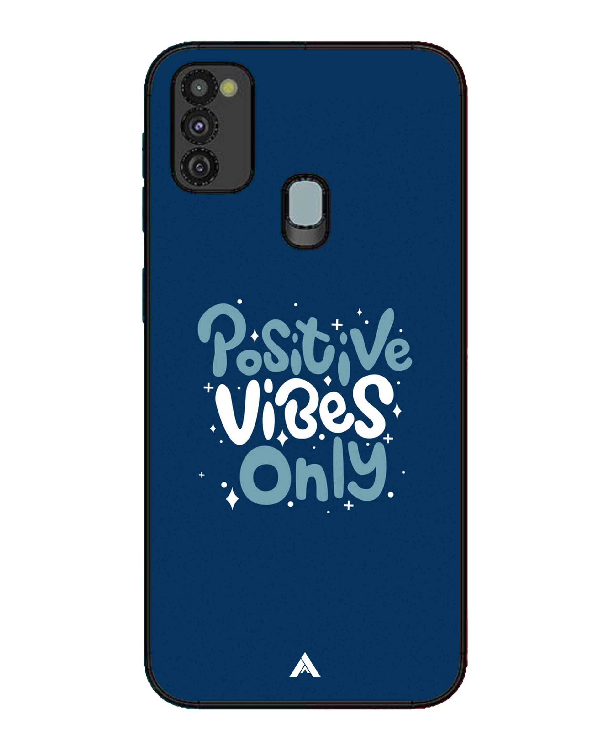 Positive Vibes Only Metal Back Cover Phone Case for Samsung Galaxy M30s