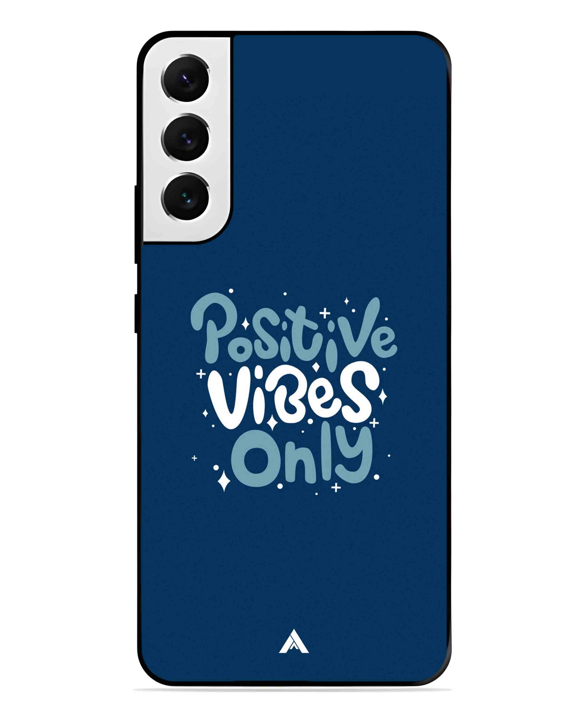Positive Vibes Only Metal Back Cover Phone Case for Samsung Galaxy S21 Plus