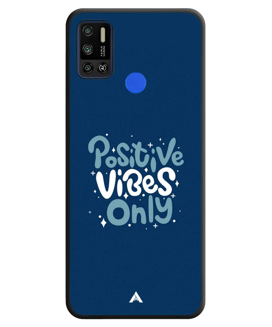 Positive Vibes Only Metal Back Cover Phone Case for Tecno Spark 6 Air