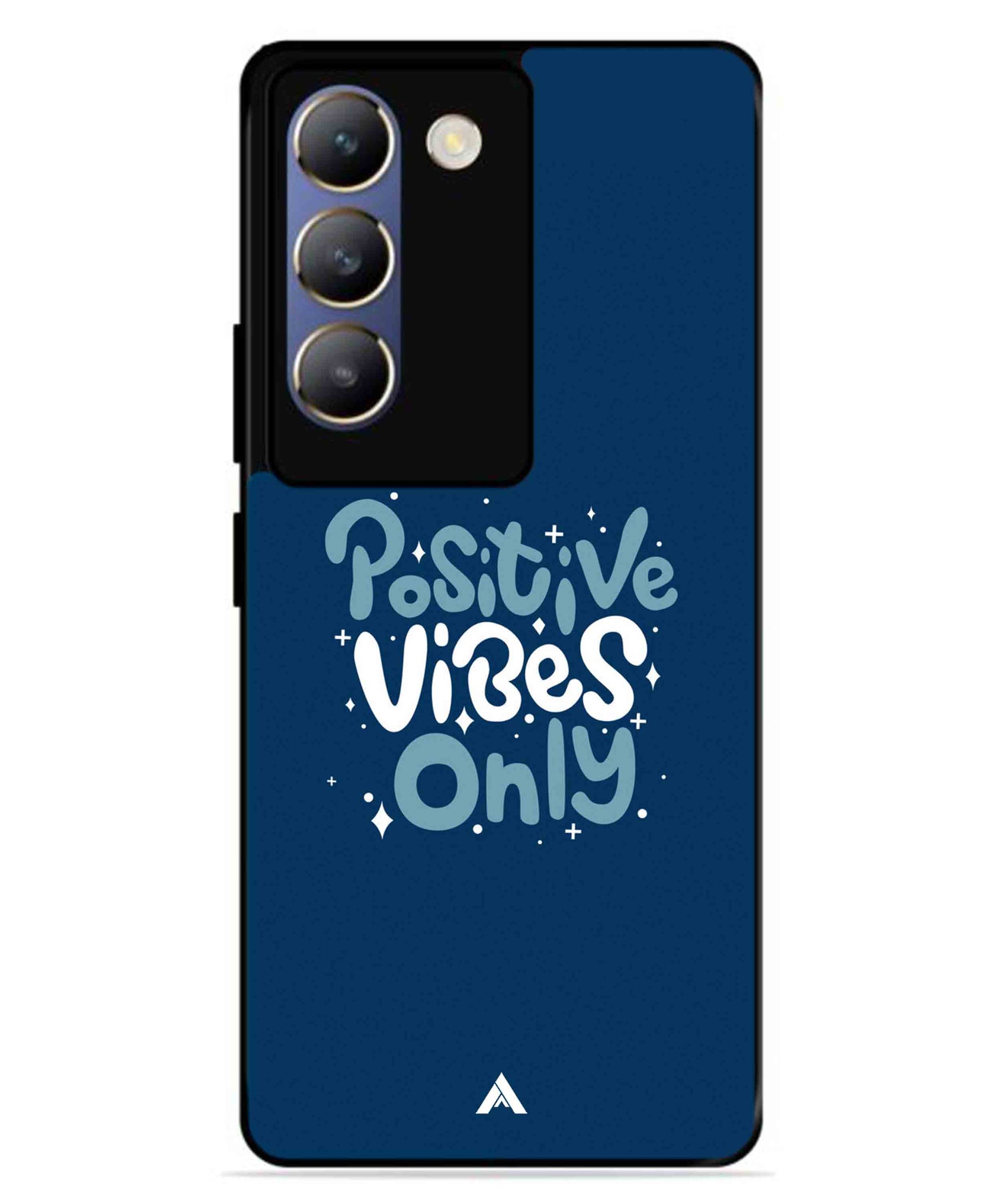 Positive Vibes Only Metal Back Cover Phone Case for Vivo T3