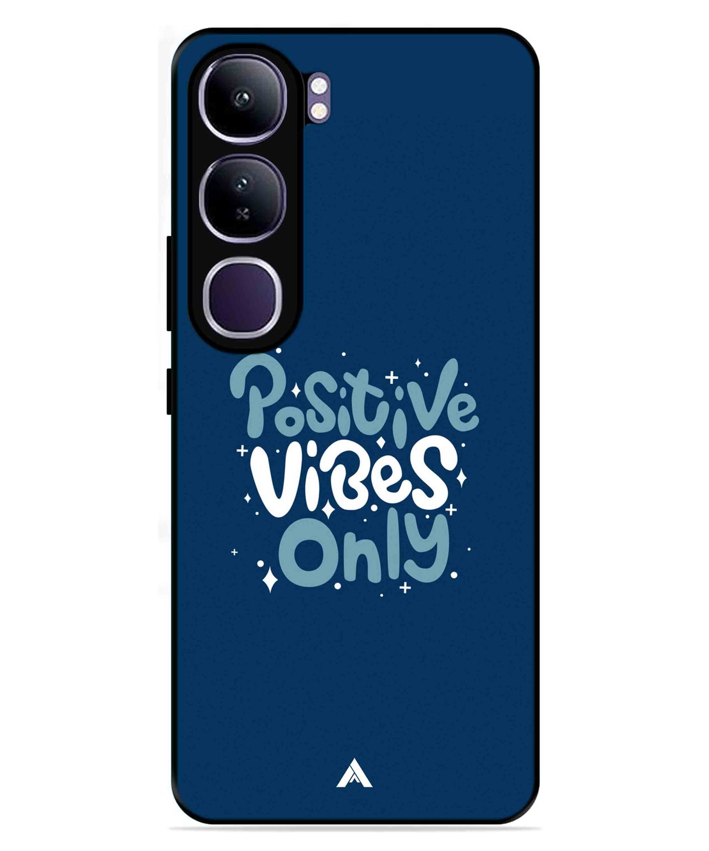 Positive Vibes Only Metal Back Cover Phone Case for Vivo Y300