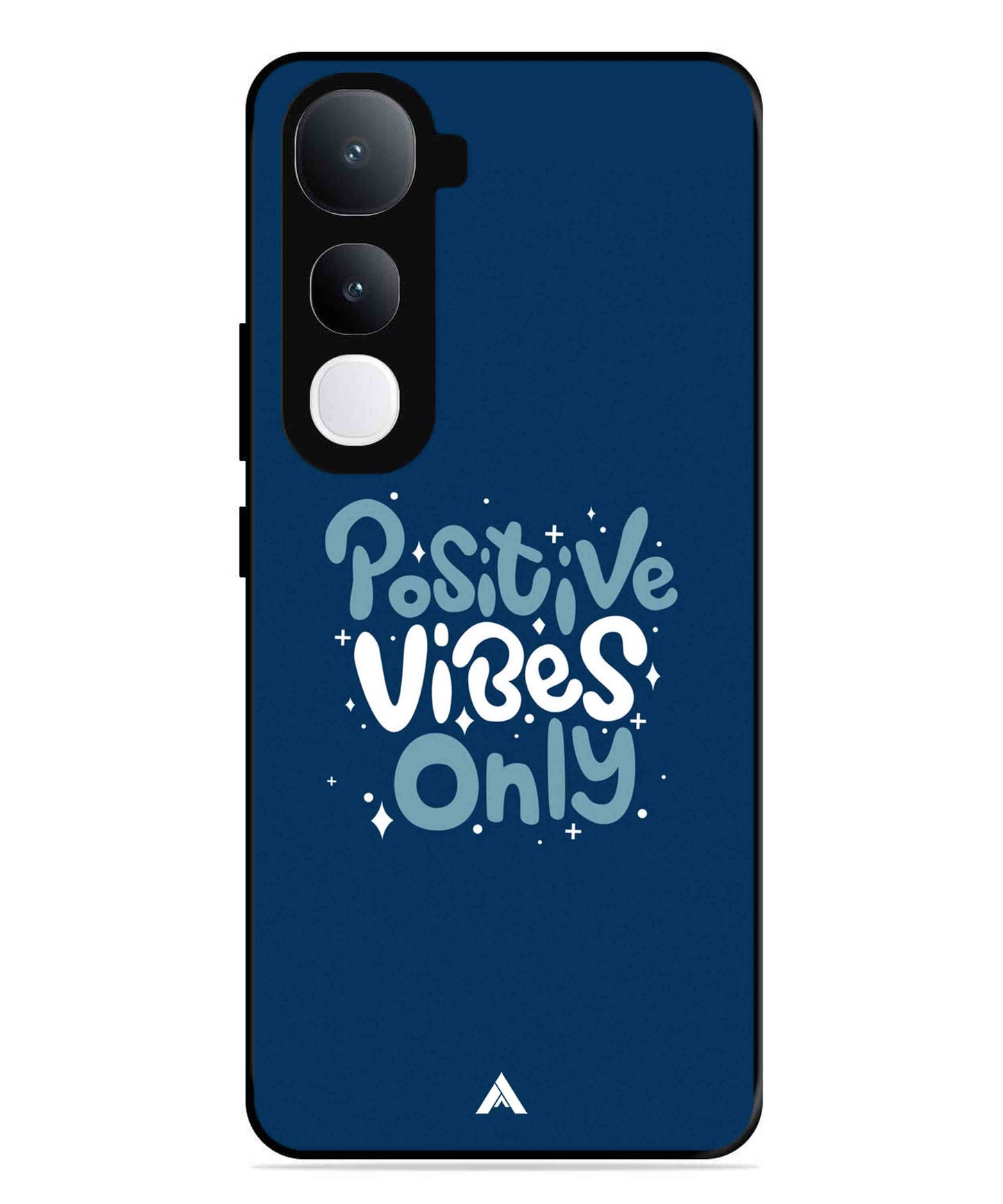 Positive Vibes Only Metal Back Cover Phone Case for Vivo Y400