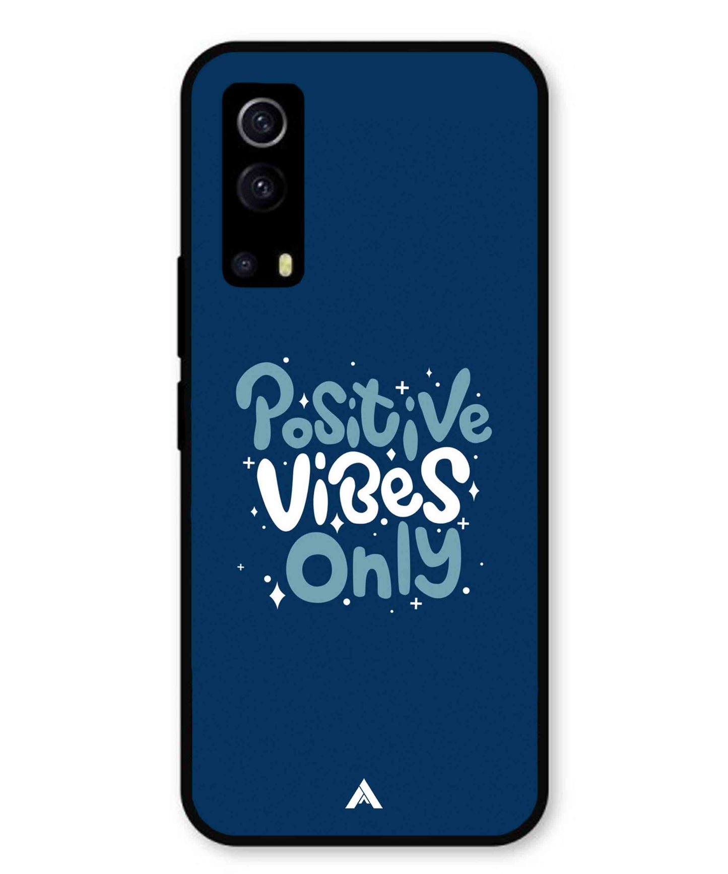 Positive Vibes Only Metal Back Cover Phone Case for Vivo Y53s