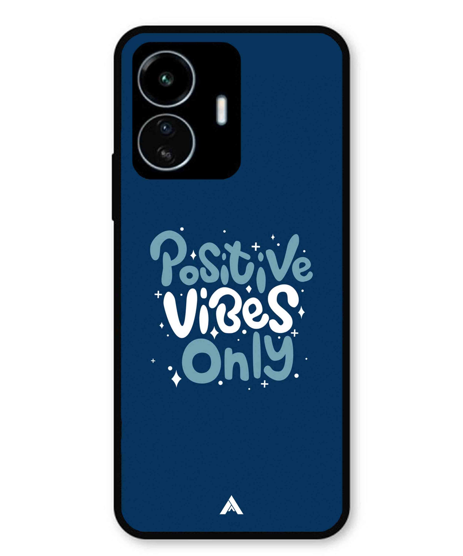 Positive Vibes Only Metal Back Cover Phone Case for Vivo Y77