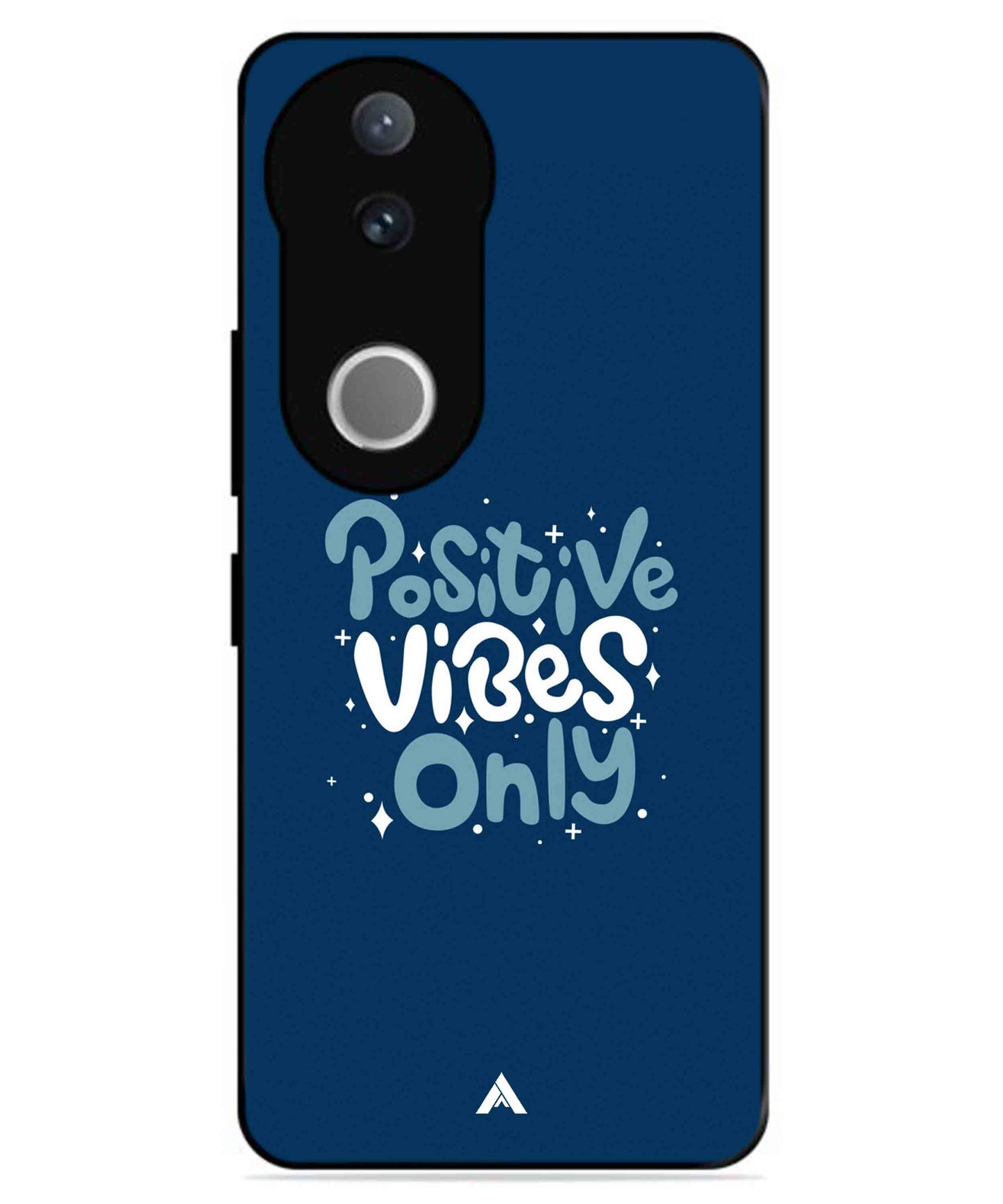 Positive Vibes Only Metal Back Cover Phone Case for Vivo v50