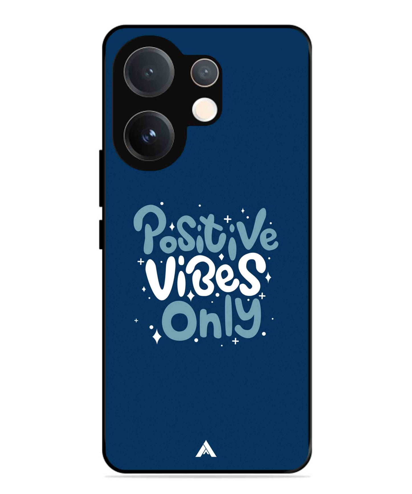 Positive Vibes Only Metal Back Cover Phone Case for Vivo v60