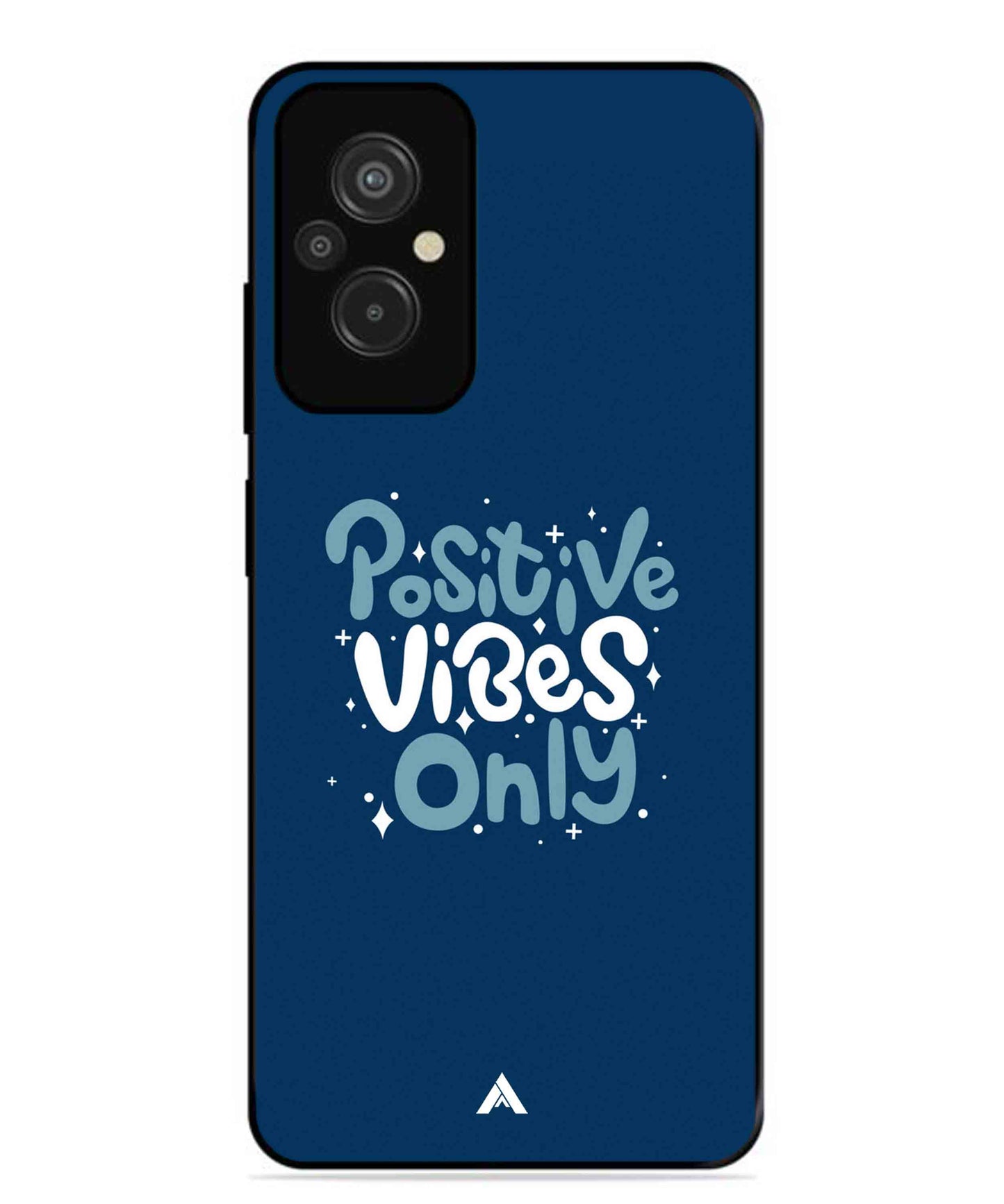 Positive Vibes Only Metal Back Cover Phone Case for Xiaomi Redmi 11 Prime 4G