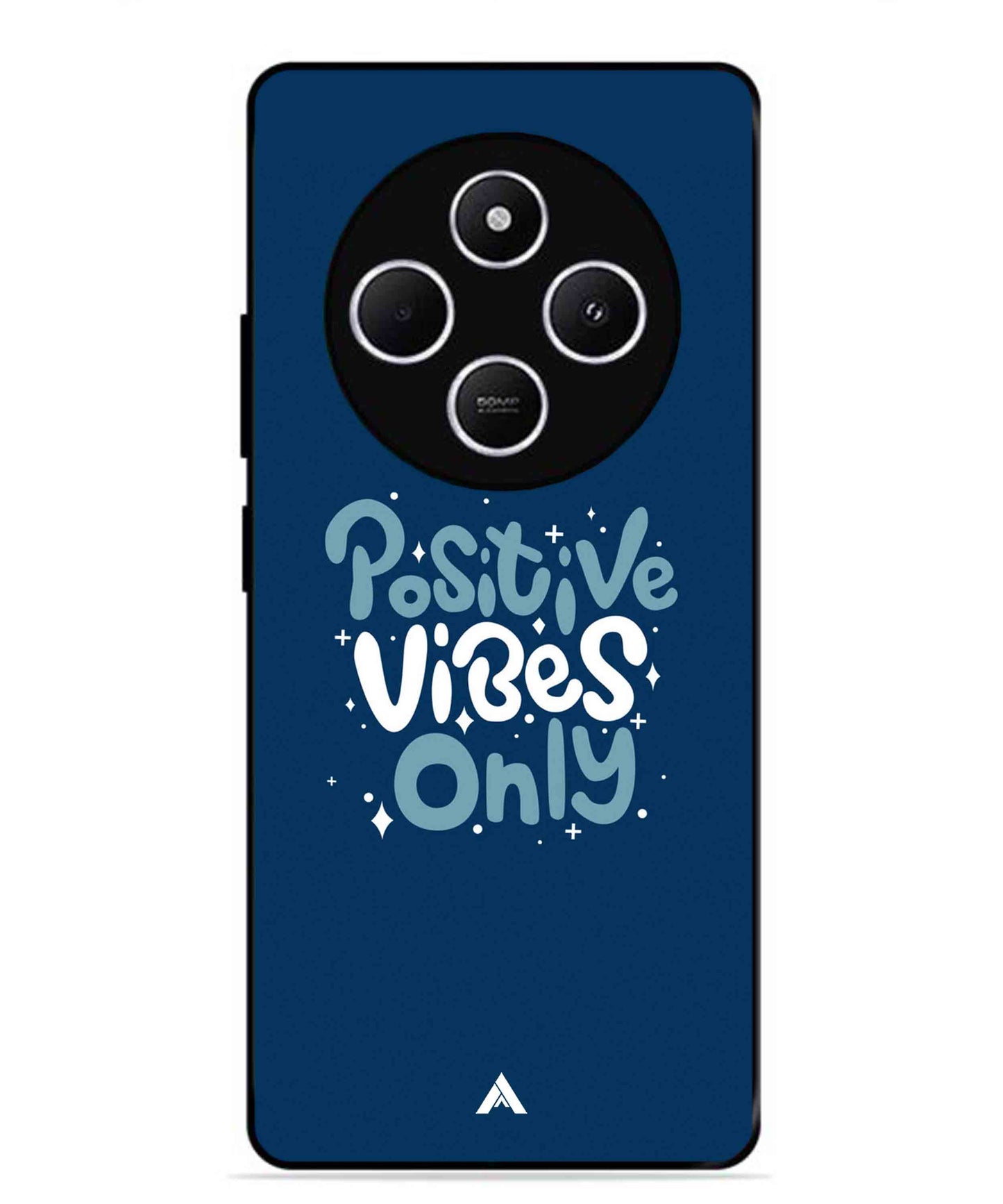 Positive Vibes Only Metal Back Cover Phone Case for Xiaomi Redmi A4