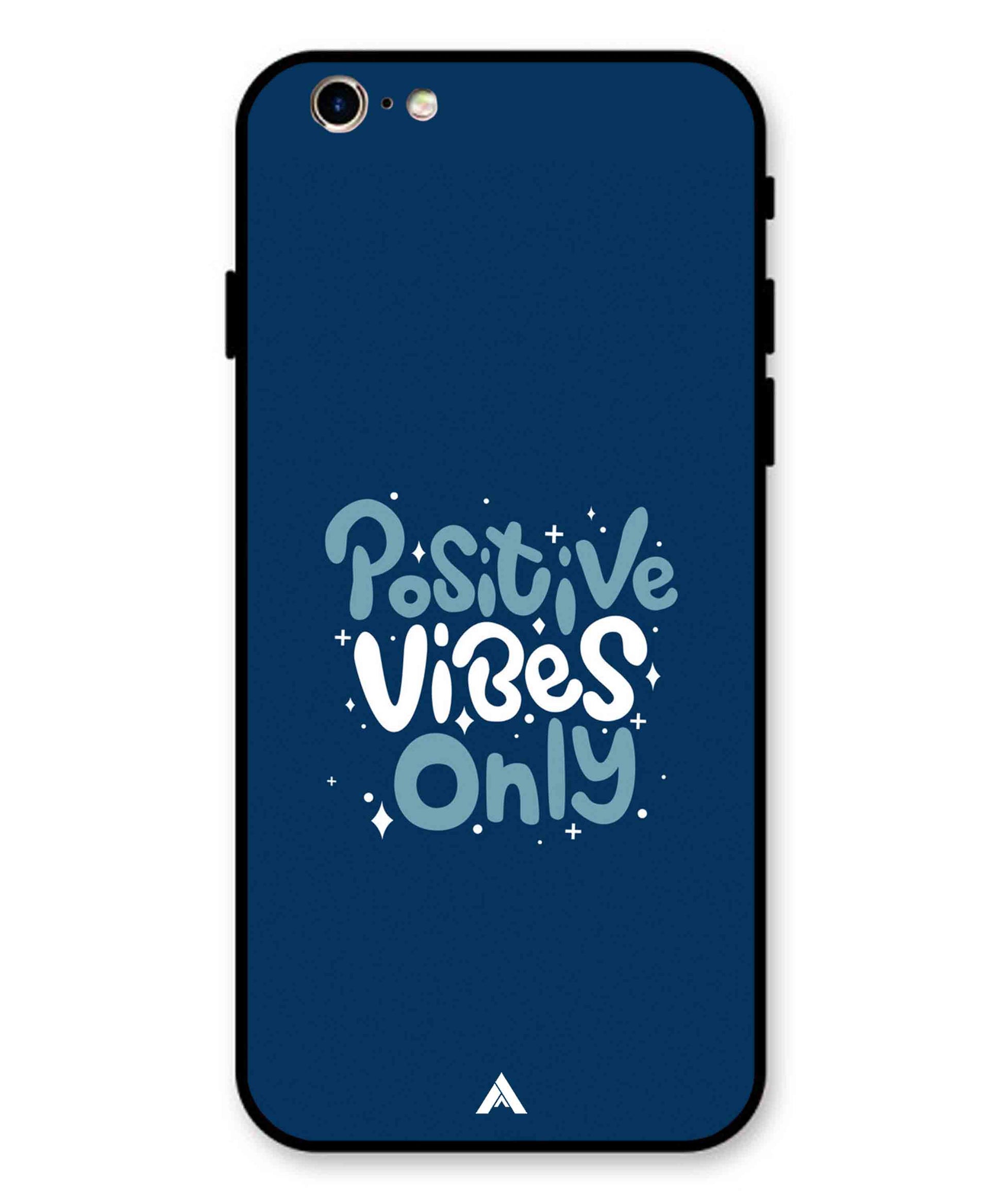 Positive Vibes Only Metal Back Cover Phone Case for iPhone 11