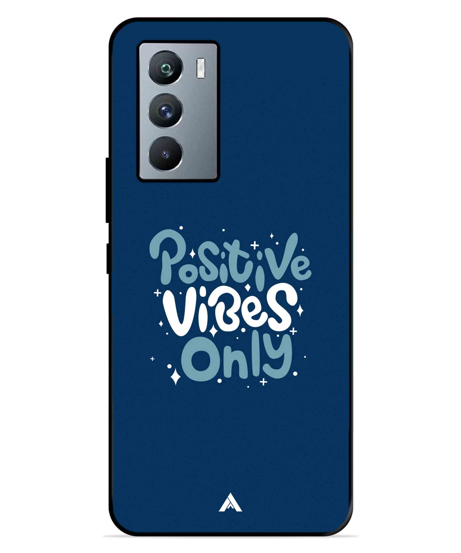 Positive Vibes Only Metal Back Cover Phone Case for iQOO 9 SE