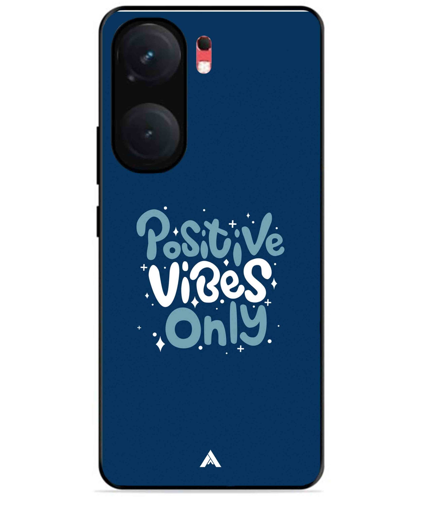 Positive Vibes Only Metal Back Cover Phone Case for iQOO Neo 9 Pro