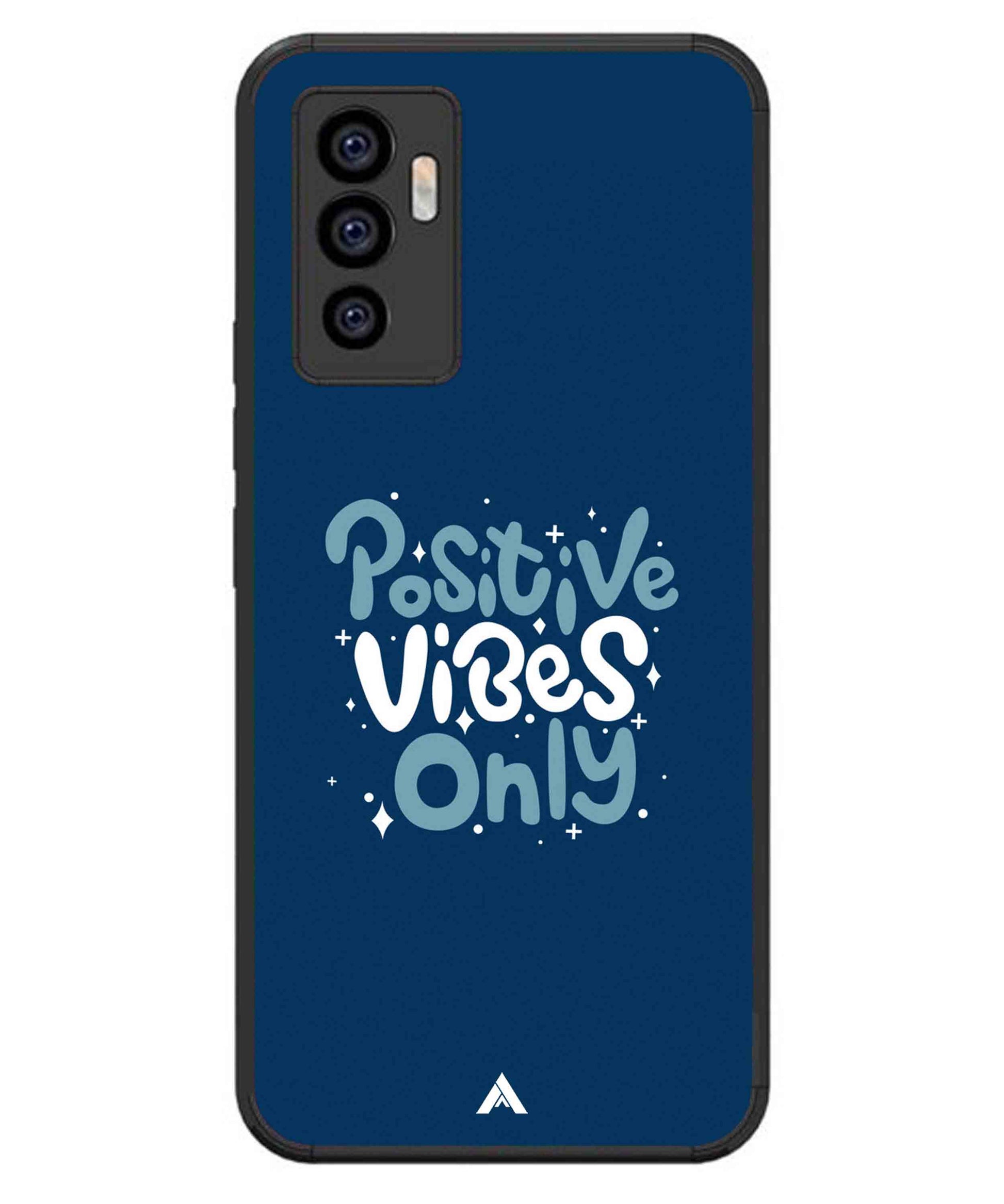 Positive Vibes Only Metal Back Cover Phone Case for iQOO Z6
