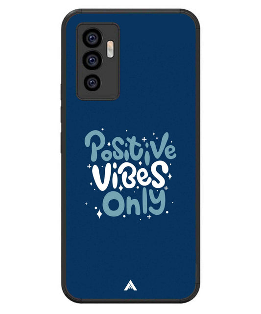 Positive Vibes Only Metal Back Cover Phone Case for iQOO Z6