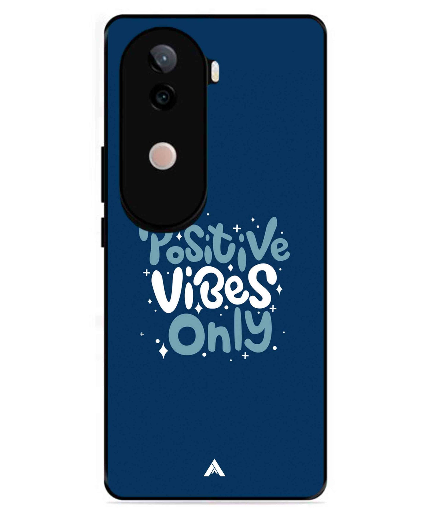 Positive Vibes Only Metal Back Cover Phone Case for iQOO Z9s