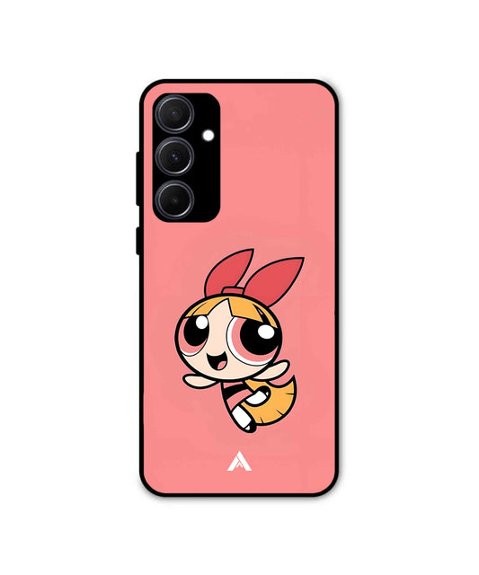 Powerpuff Girls Blossom Cartoon Metal Back Cover Phone Case