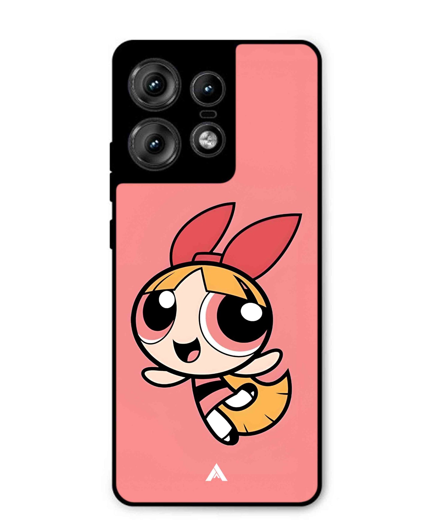 Powerpuff Girls Blossom Metal Back Cover Phone Case for Moto Edge 50 Pro