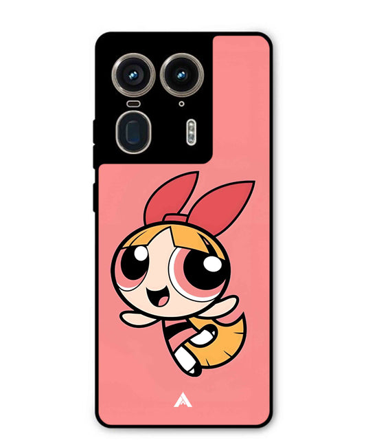 Powerpuff Girls Blossom Metal Back Cover Phone Case for Moto Edge 50 Ultra