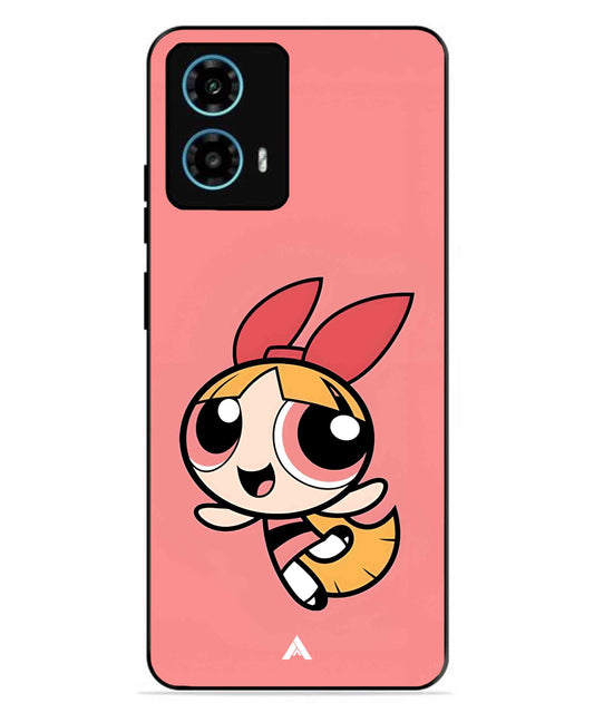 Powerpuff Girls Blossom Metal Back Cover Phone Case for Moto G34