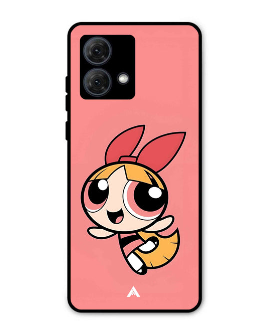 Powerpuff Girls Blossom Metal Back Cover Phone Case for Moto G84