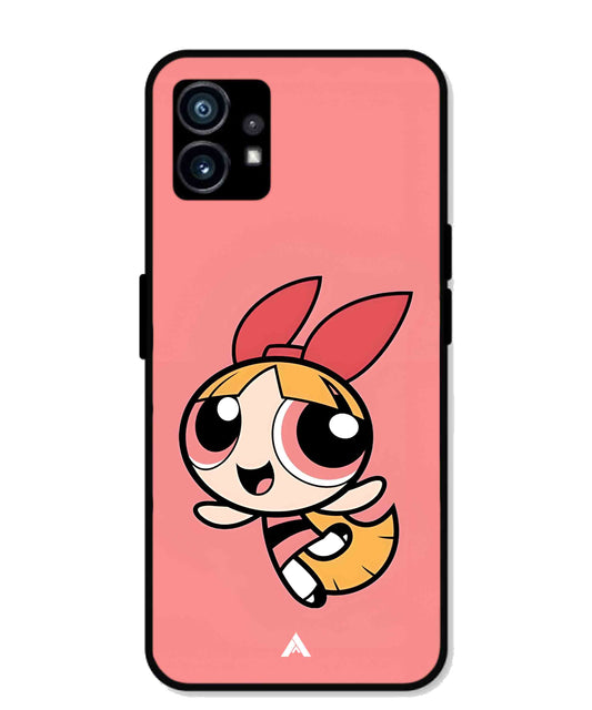 Powerpuff Girls Blossom Metal Back Cover Phone Case for Nothing Phone 1
