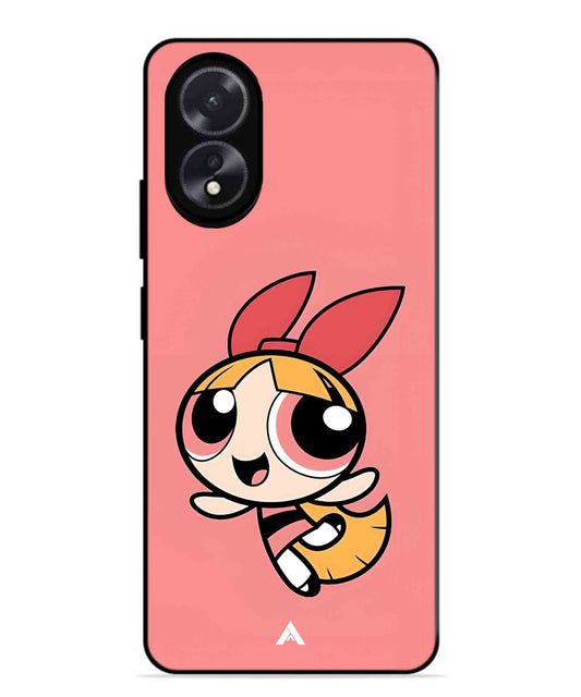 Powerpuff Girls Blossom Metal Back Cover Phone Case for Oppo A38