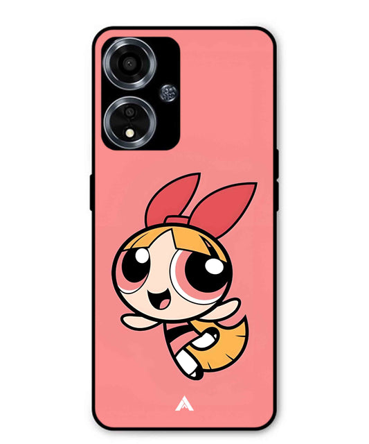 Powerpuff Girls Blossom Metal Back Cover Phone Case for Oppo A59