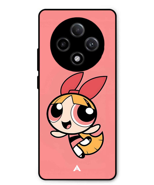 Powerpuff Girls Blossom Metal Back Cover Phone Case for Oppo F27 Pro Plus