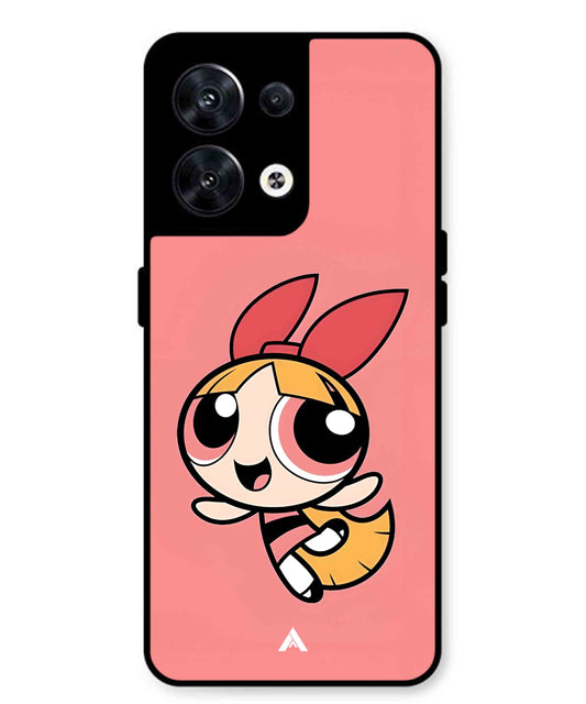 Powerpuff Girls Blossom Metal Back Cover Phone Case for Oppo Reno 10
