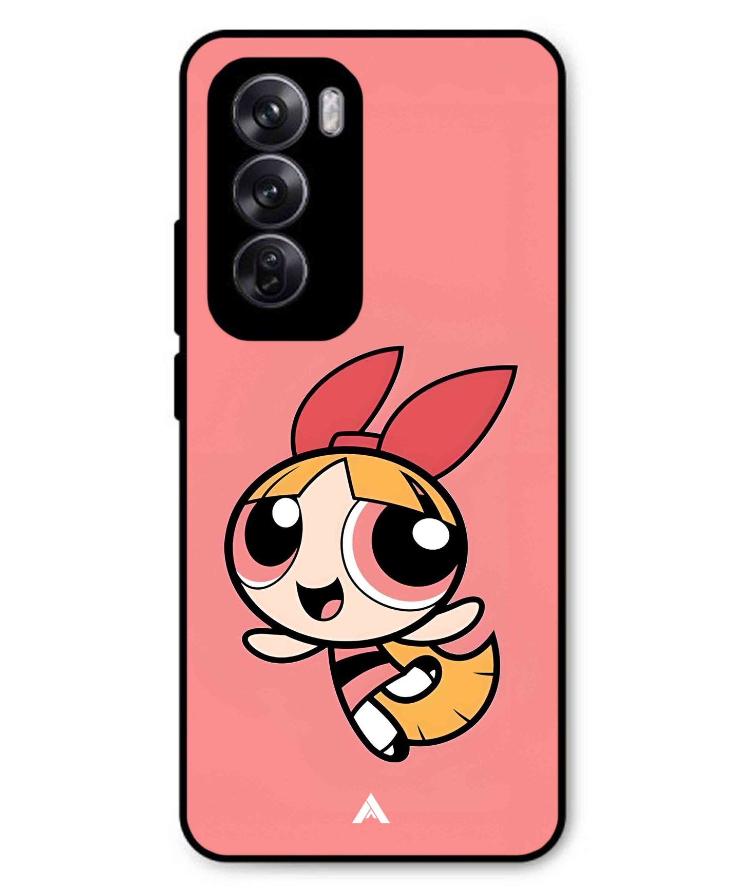 Powerpuff Girls Blossom Metal Back Cover Phone Case for Oppo Reno 12