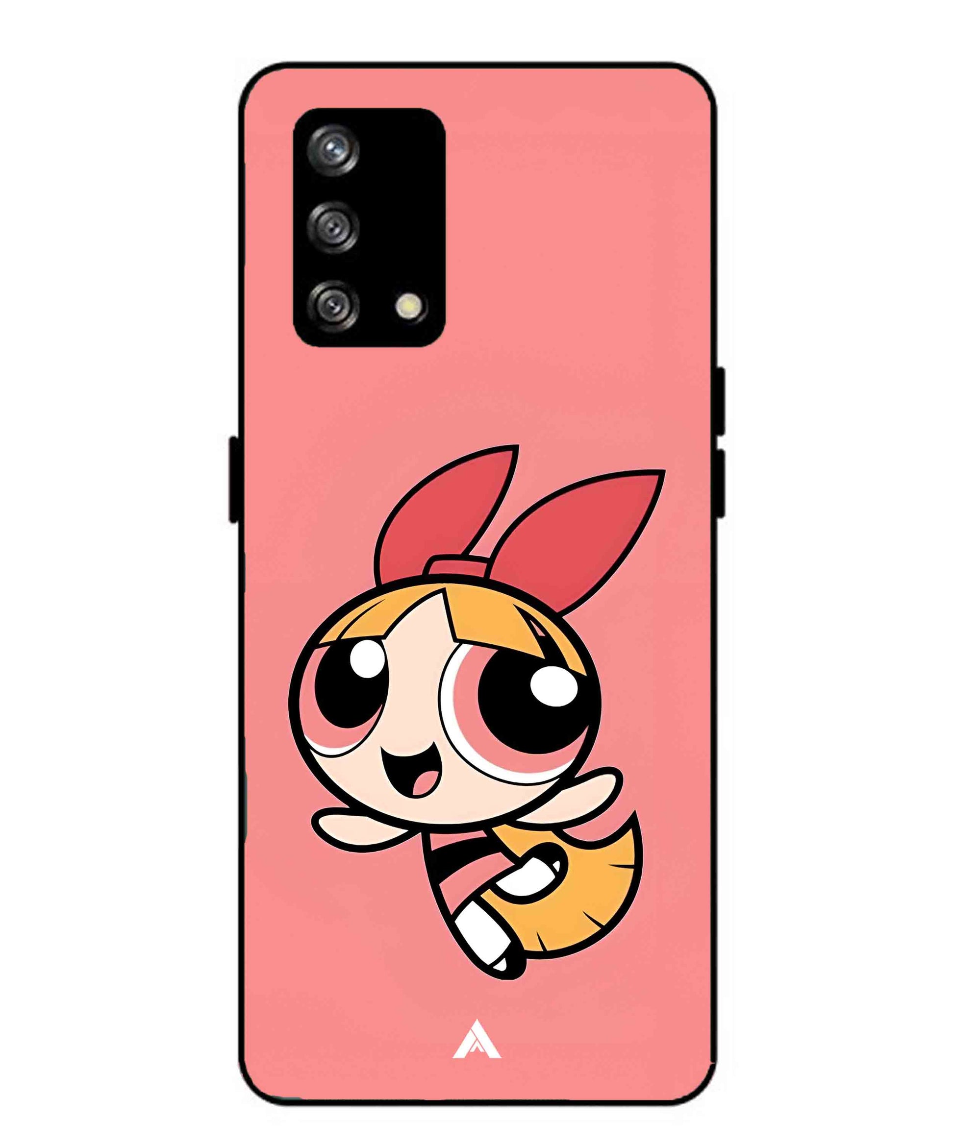 Powerpuff Girls Blossom Metal Back Cover Phone Case for Oppo Reno 4F