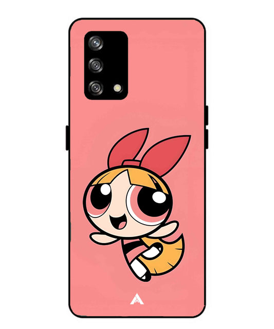 Powerpuff Girls Blossom Metal Back Cover Phone Case for Oppo Reno 4F