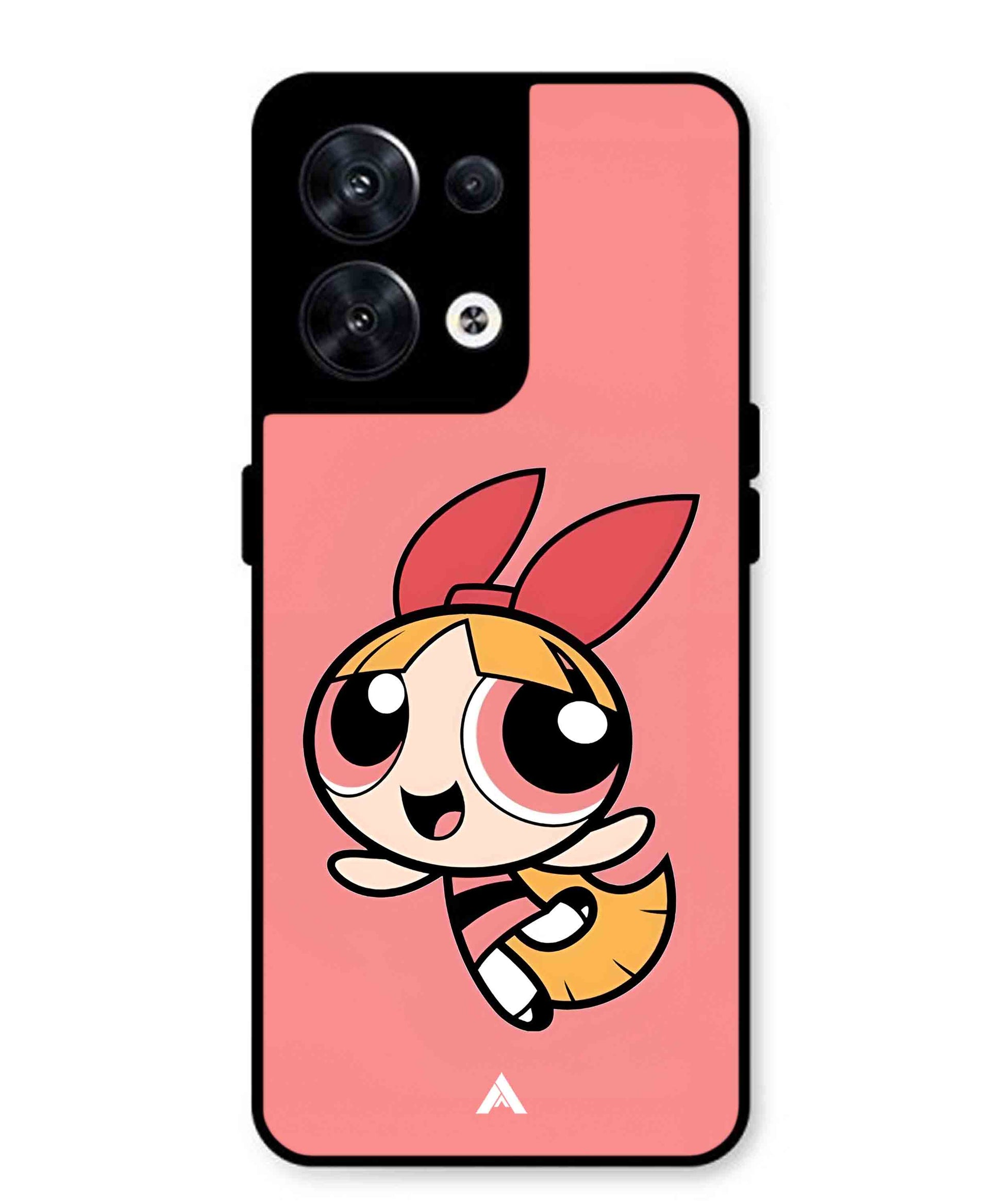 Powerpuff Girls Blossom Metal Back Cover Phone Case for Oppo Reno 8