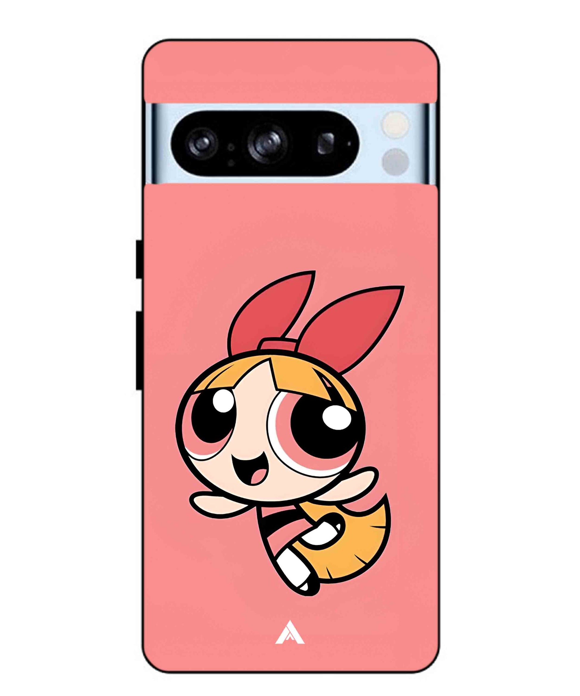 Powerpuff Girls Blossom Metal Back Cover Phone Case for Pixel 8 Pro
