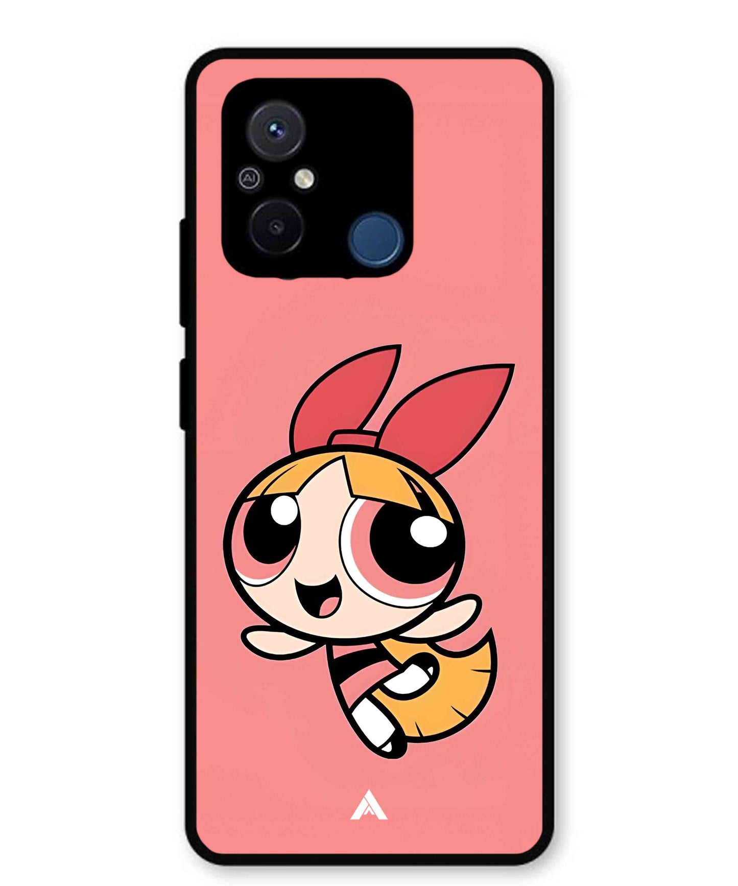 Powerpuff Girls Blossom Metal Back Cover Phone Case for Poco C55